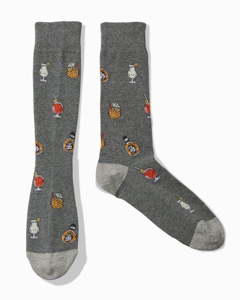 Buzzed &amp; Beachy Socks - Grey Heather