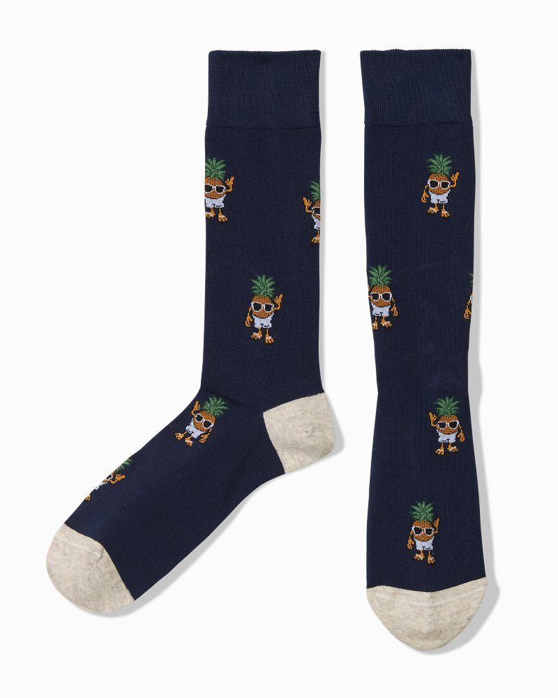 Hello Fine-apple Socks - Coastline