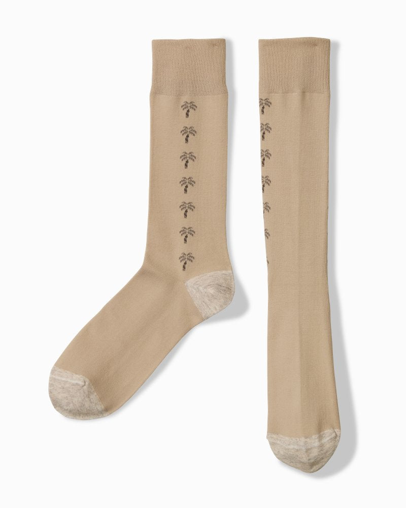 Stay Palm, Coconut On Socks - Stone