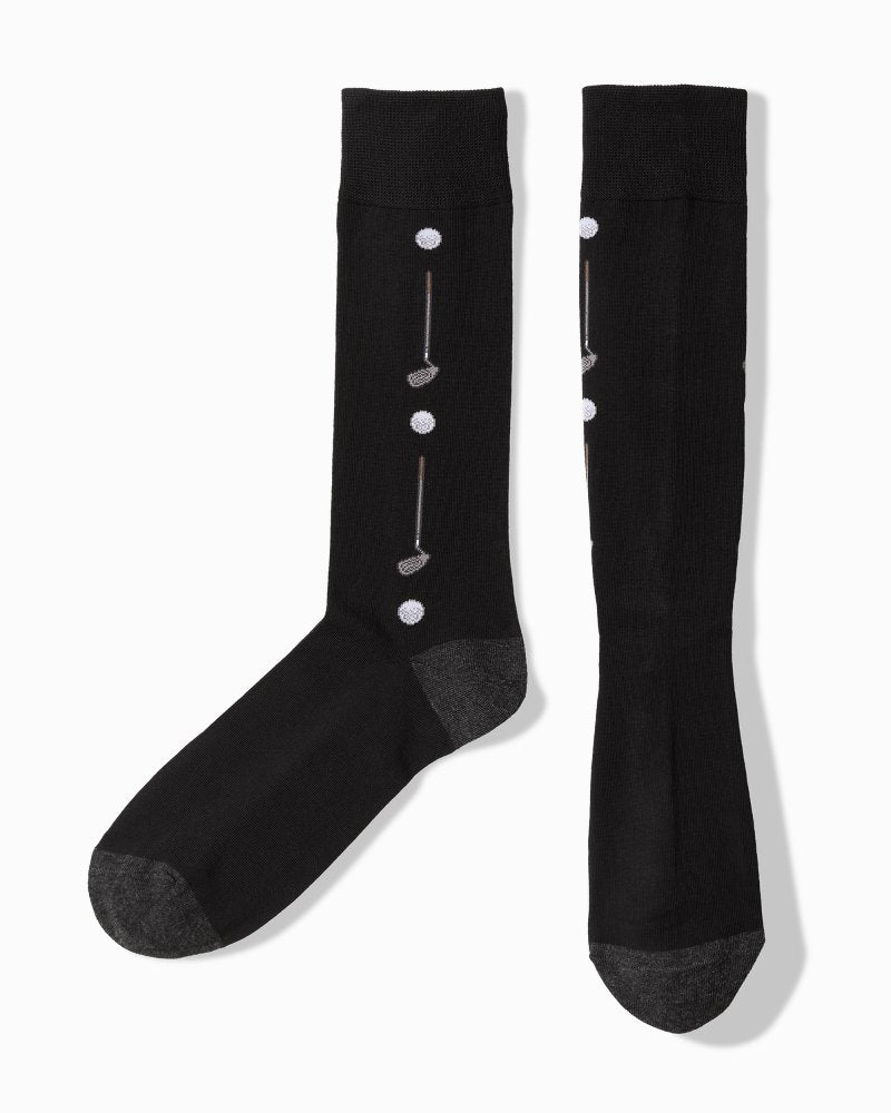 Par-Tee Time Socks - Black