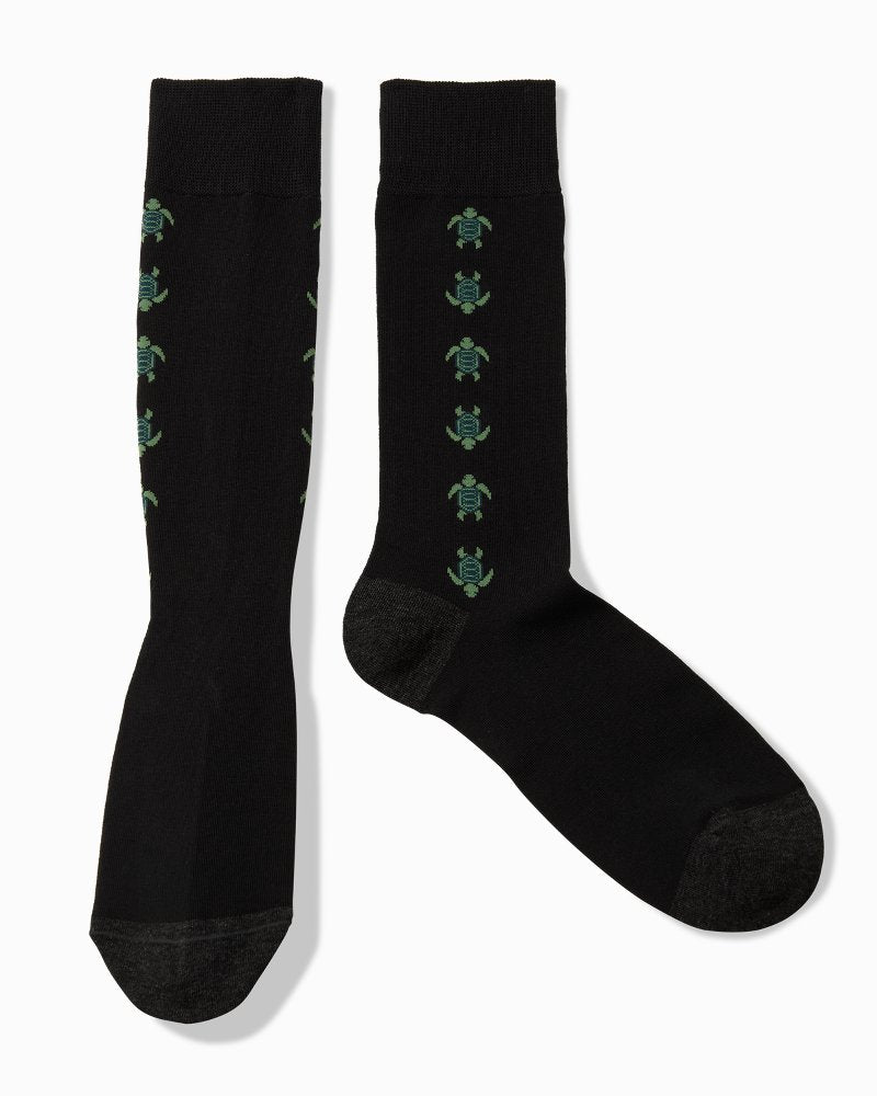 I See Turtles Socks - Black