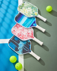 Tommy Bahama x Coastal Pickle Monstera Mirage Pickleball Paddle - Pure Coral
