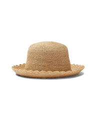 Sand Dollar Raffia Bucket Hat - Natural