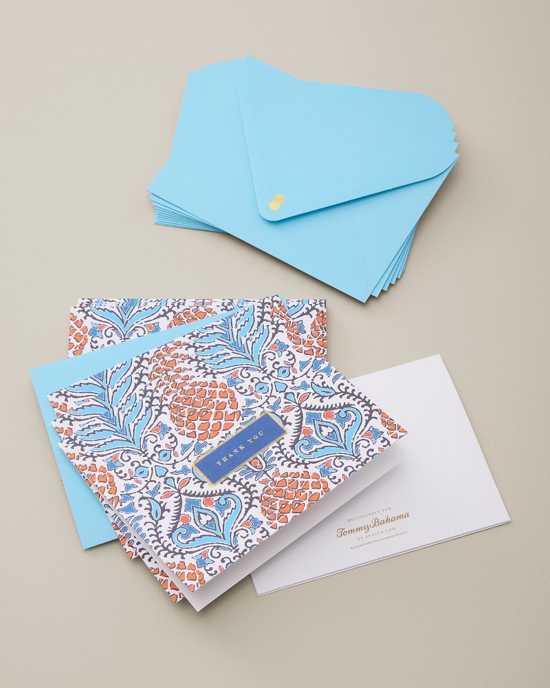 Noble Pineapple Thank You Cards - Set of 12 - Multicolor