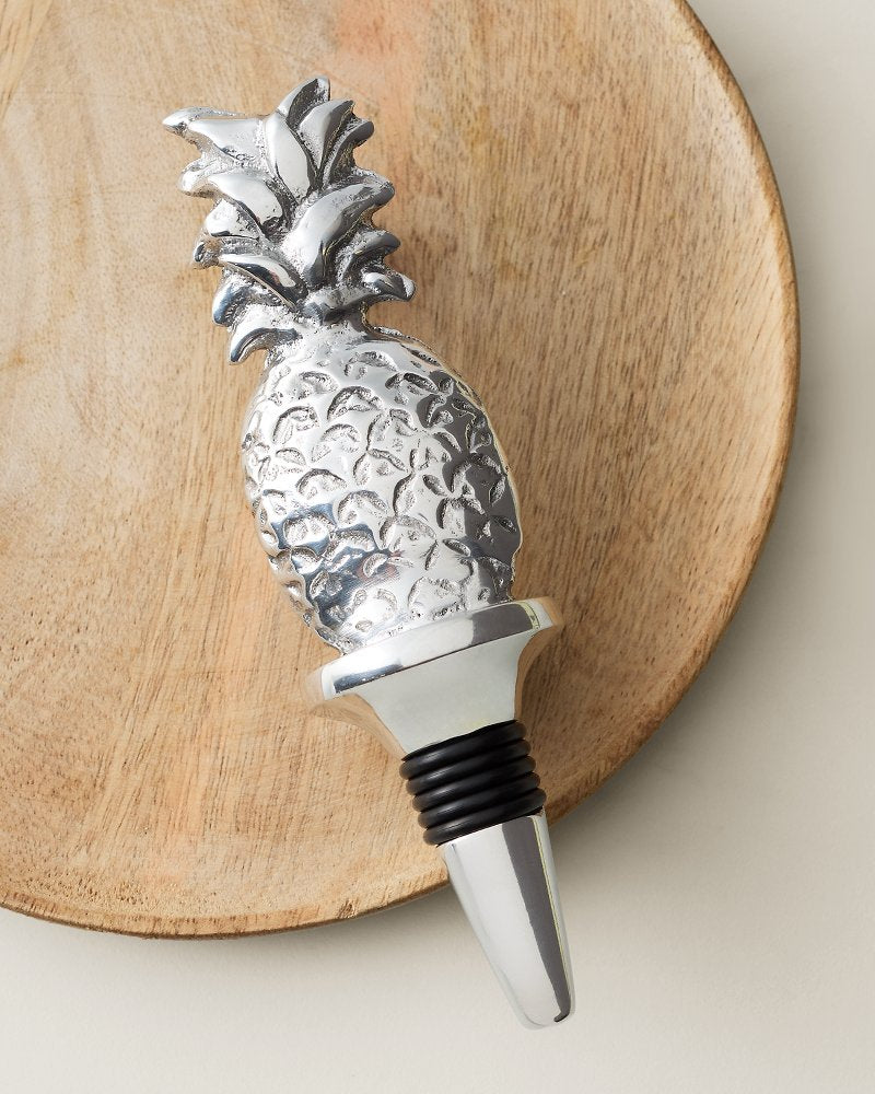 Pineapple Bottle Stopper - Silver