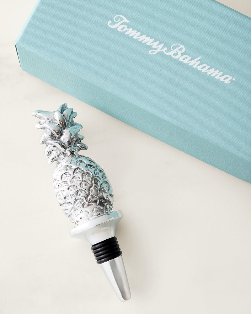 Pineapple Bottle Stopper - Silver