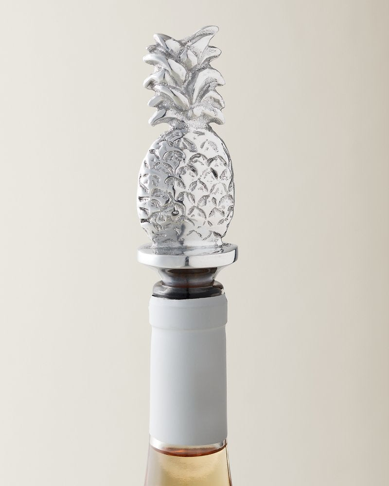 Pineapple Bottle Stopper - Silver
