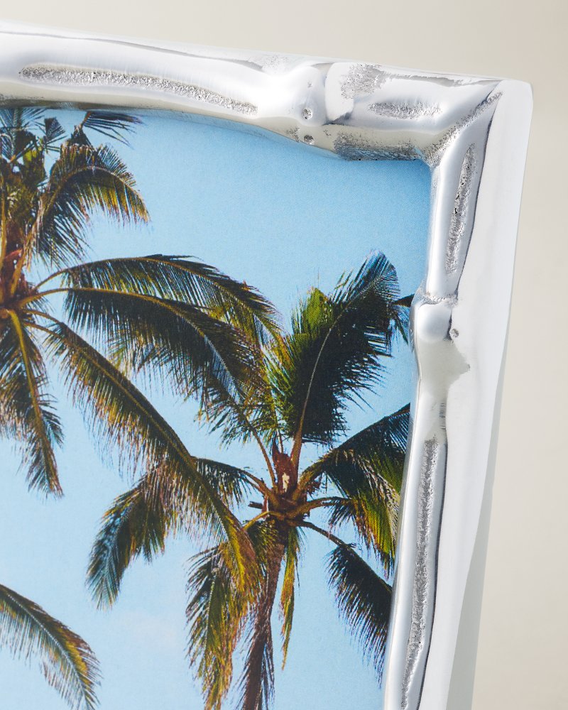 Bamboo Picture Frame - 4" x 6" - Silver