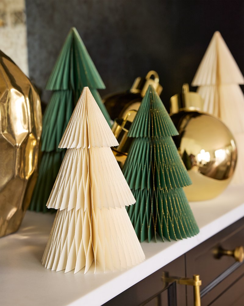 Ivory 12-Inch Paper Tabletop Tree - Ivory