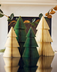 Green 12-Inch Paper Tabletop Tree - Green