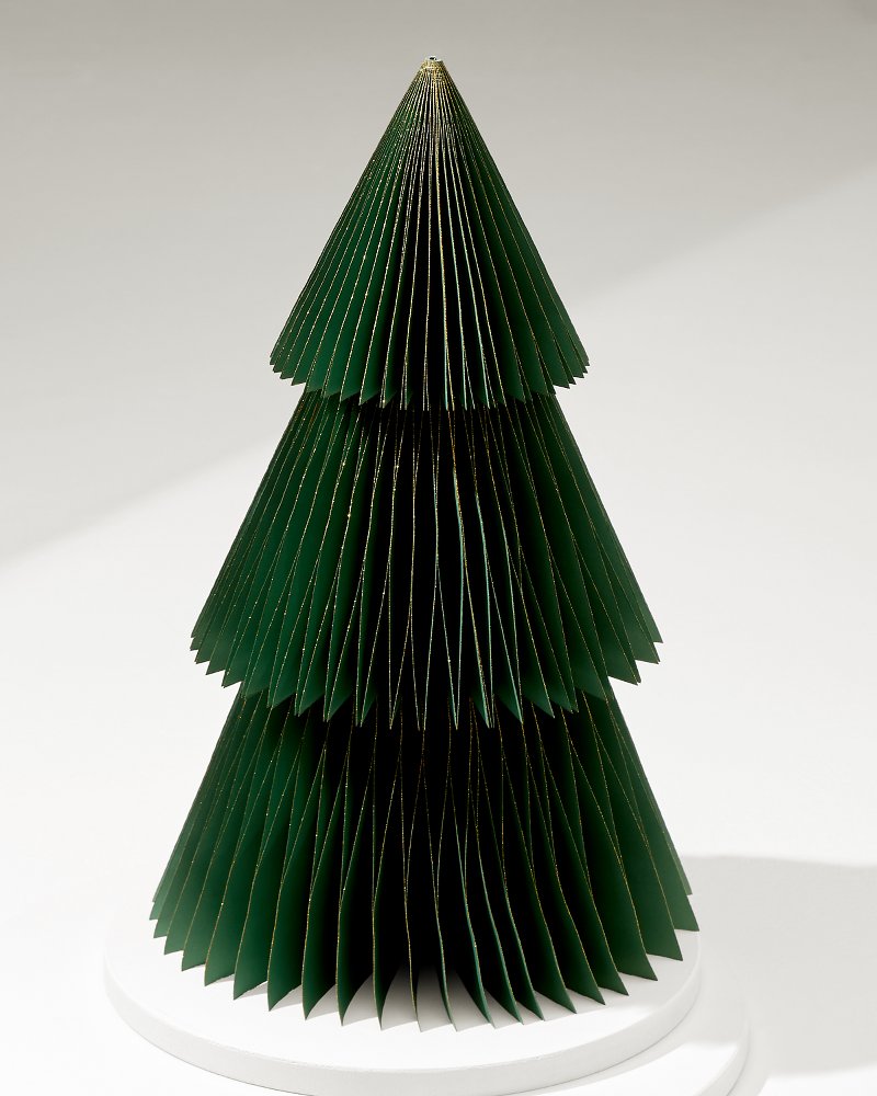 Green 18-Inch Paper Tabletop Tree - Green