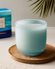 Sea Salt and Coastal Mist Powdered Glass 14.5-oz. 2-Wick Candle - Multicolor