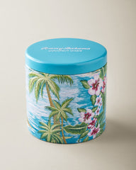 Coconut Oasis Embossed 10.6-oz. Candle Tin - Coconut Oasis