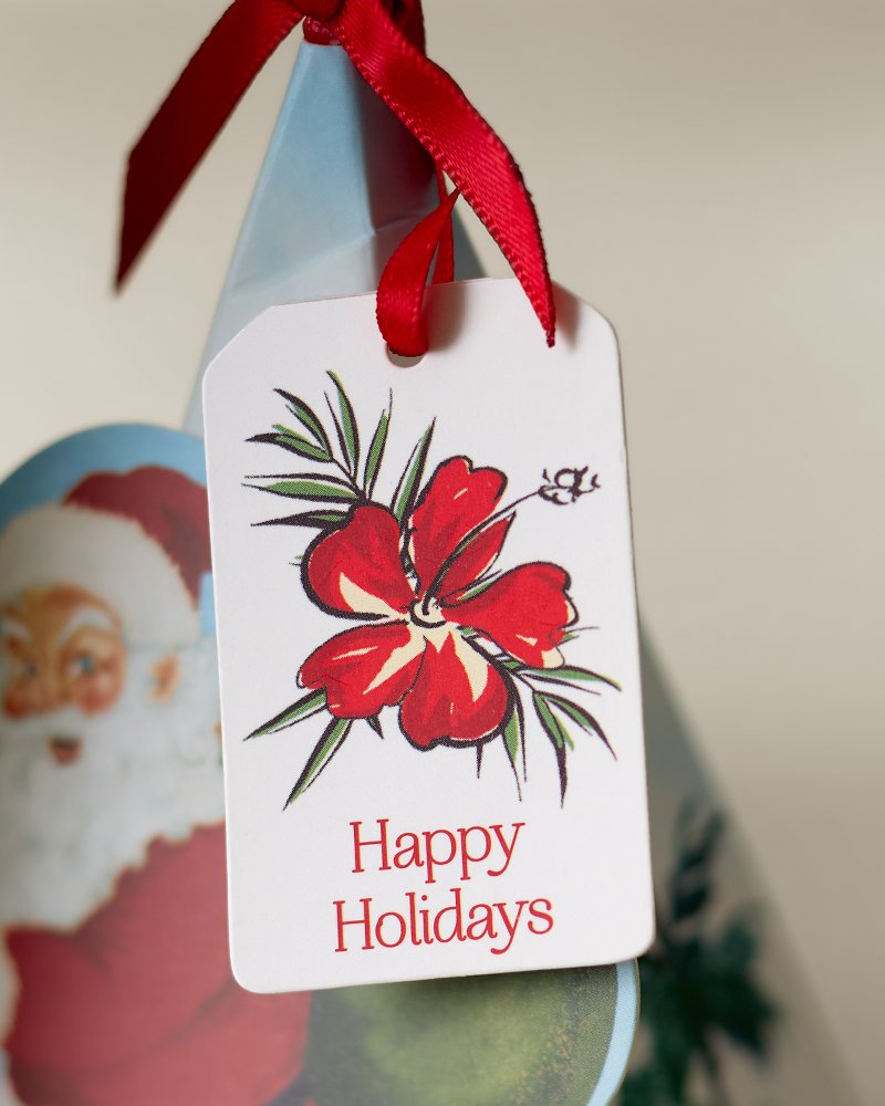 Santa Origami Candle Ornament - Multicolor