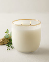 Beach Linen Powdered Glass 14.5-oz.2-Wick Candle - White