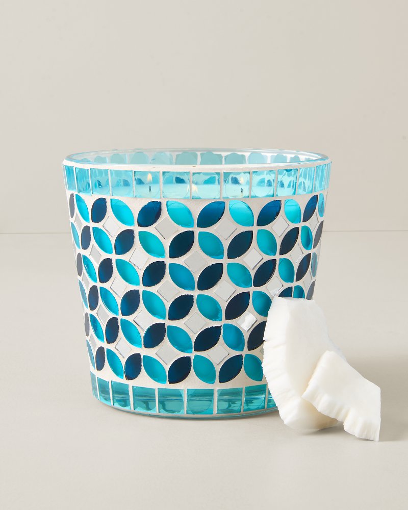 Coconut Oasis Mosaic 26.5-oz. 3-Wick Candle - Coconut Oasis