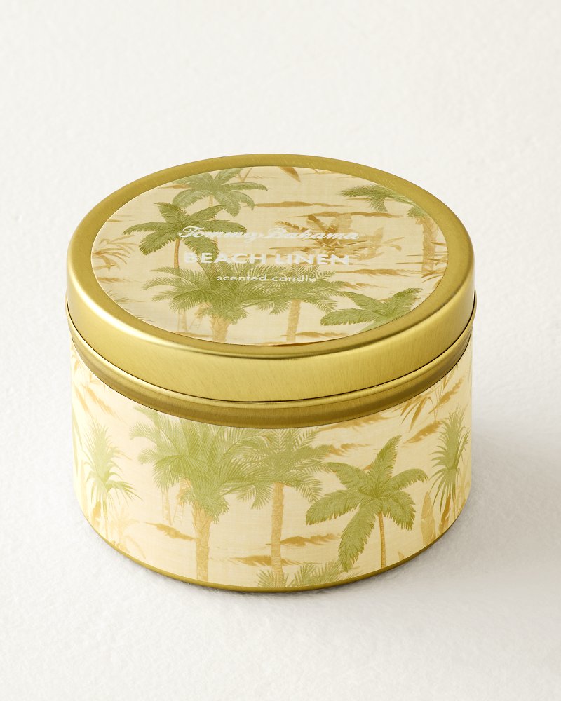 Beach Linen 6-oz. Travel Candle Tin - Gold