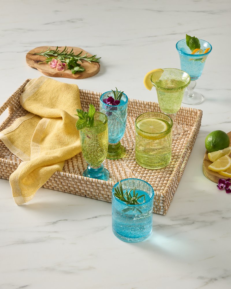 7.1-oz. Bubble Mimosa Glass - Blue