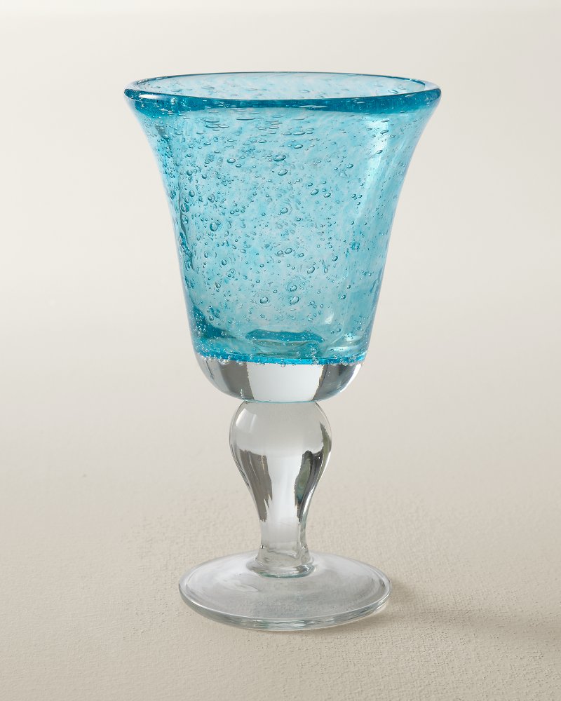 10.8-oz. Bubble Wine Glass - Blue