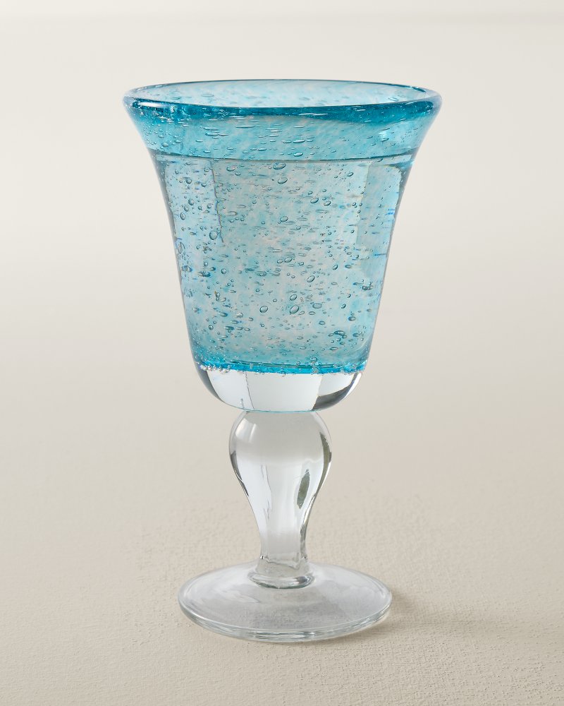 10.8-oz. Bubble Wine Glass - Blue