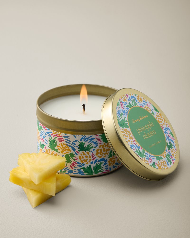 Pineapple Cilantro Printed 6-oz. Travel Candle Tin - Pineapple Cilantro
