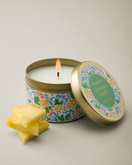 Pineapple Cilantro Printed 6-oz. Travel Candle Tin - Pineapple Cilantro