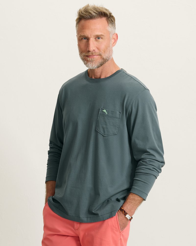 Bali Skyline Long-Sleeve T-Shirt - Dark Twilight Blue