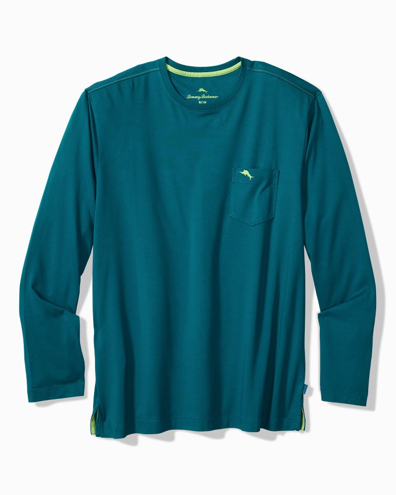 Bali Skyline Long-Sleeve T-Shirt - Dark Blue Lagoon