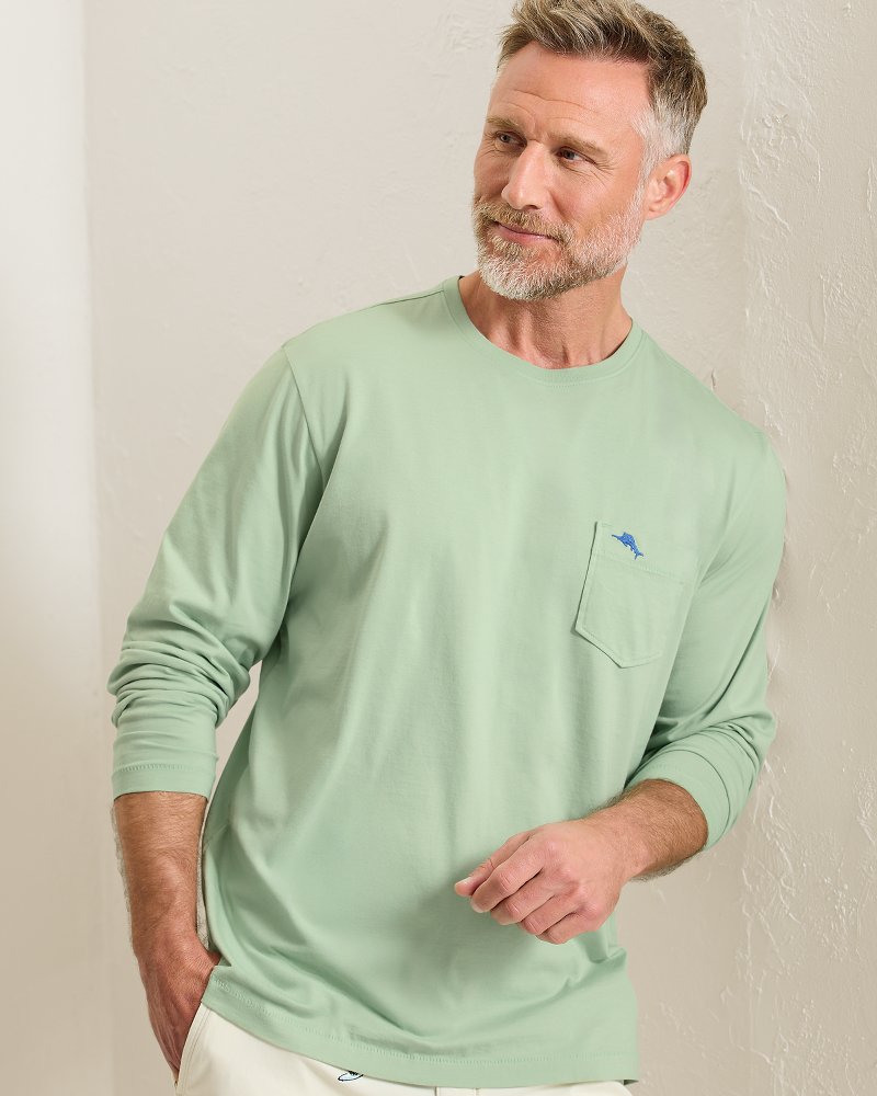 Bali Skyline Long-Sleeve T-Shirt - Silky Green