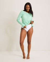 Relaxed Rash Guard - Aqua Jade
