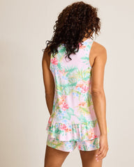 Jersey Tank &amp; Shorts Pajama Set - Pale Pink