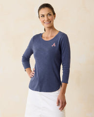 MLB Ashby Isles 3/4-Sleeve T-Shirt - atlanta_braves