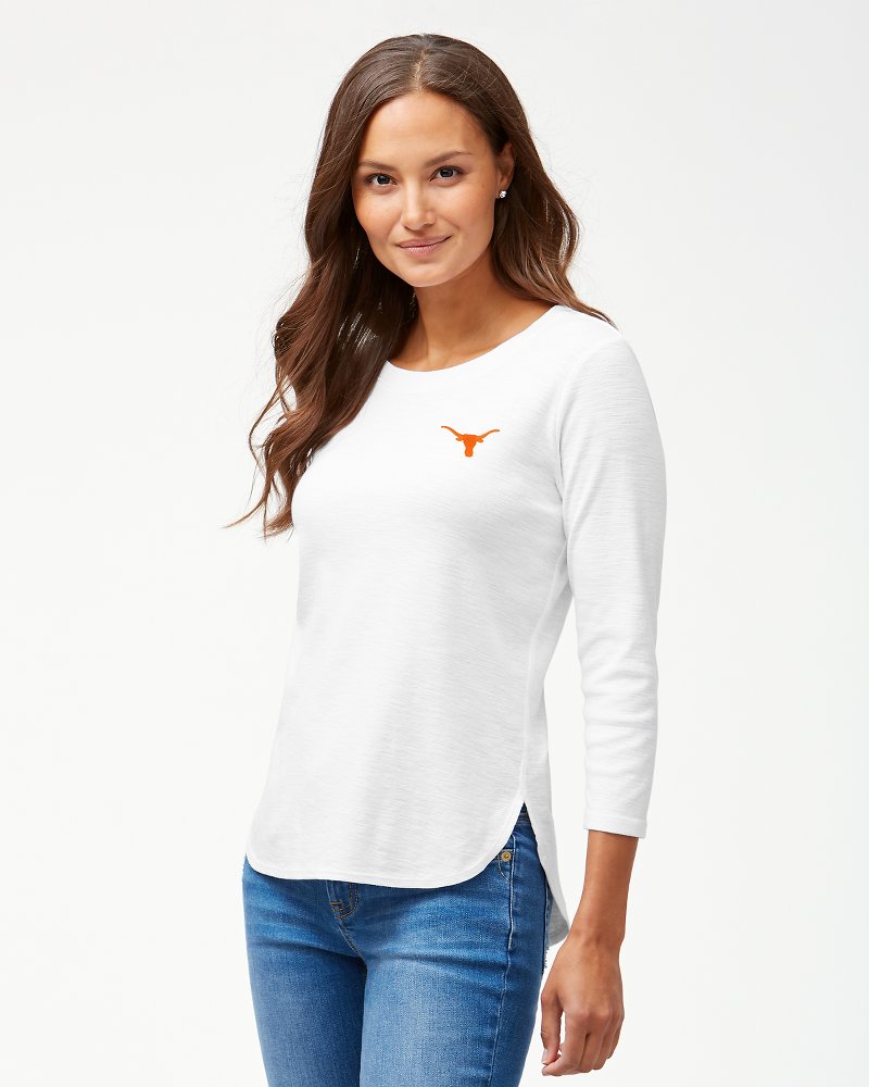 Collegiate Ashby Isles Rib 3/4-Sleeve T-Shirt - Texas