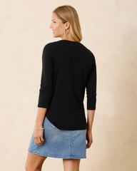 Collegiate Ashby Isles Rib 3/4-Sleeve T-Shirt - alabama