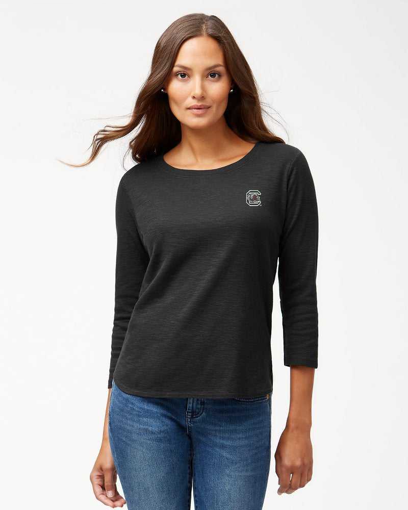Collegiate Ashby Isles Rib 3/4-Sleeve T-Shirt - south_carolina