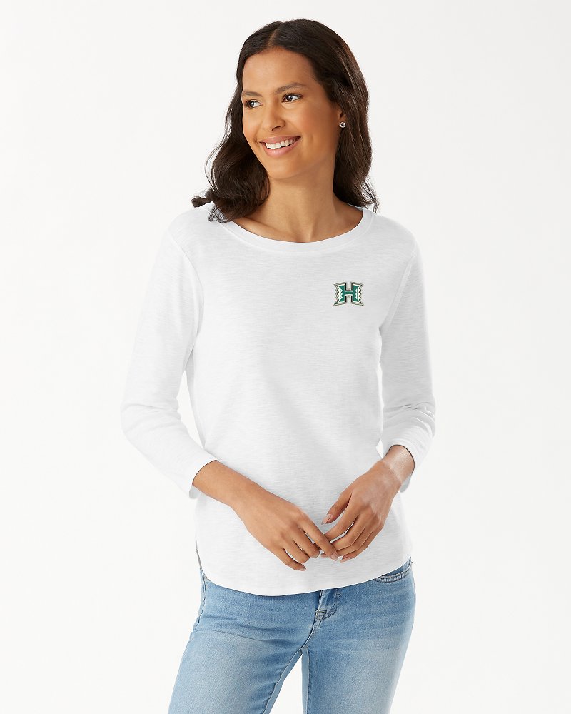 Collegiate Ashby Isles Rib 3/4-Sleeve T-Shirt - Hawaii