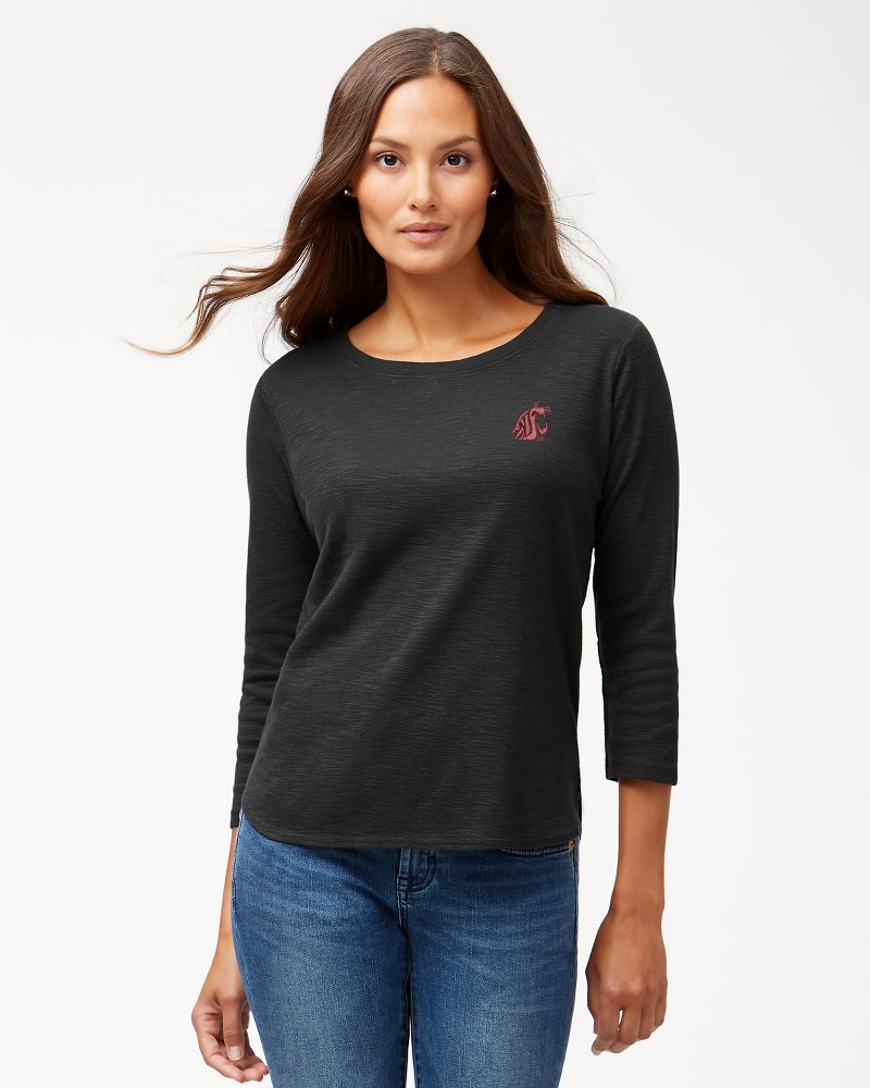 Collegiate Ashby Isles Rib 3/4-Sleeve T-Shirt - washington_state