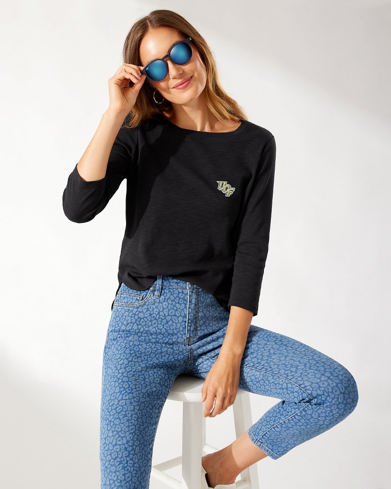 Collegiate Ashby Isles Rib 3/4-Sleeve T-Shirt - central_florida