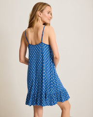 Jersey Sleeveless Short Chemise - Coastline Navy