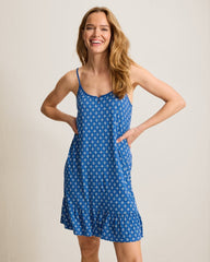 Jersey Sleeveless Short Chemise - Coastline Navy
