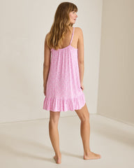 Jersey Sleeveless Short Chemise - Raspberry Creamsicle