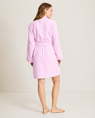 Terry Long-Sleeve Short Robe - Sweet Dreams