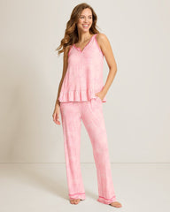 Jersey Tank Top &amp; Pants Pajama Set - Rose Blush