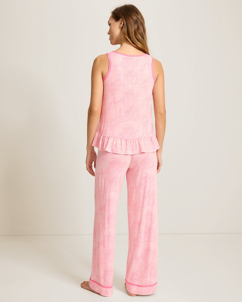 Jersey Tank Top &amp; Pants Pajama Set - Rose Blush