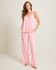 Jersey Tank Top &amp; Pants Pajama Set - Rose Blush