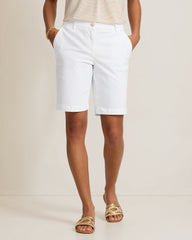 Boracay Chino Bermuda 10-Inch Shorts - White