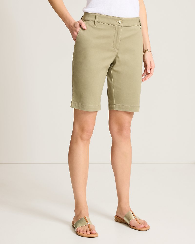 Boracay Chino Bermuda 10-Inch Shorts - Sea Clay