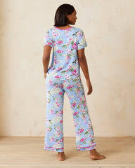 Short Sleeve &amp; Pants Pajama Set - Crystal Blue