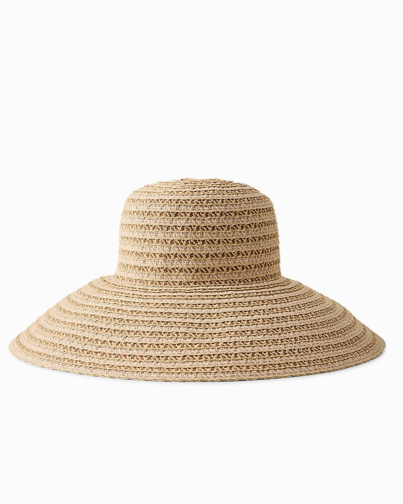 Ribbon Round Crown Packable Sun Hat - Blush
