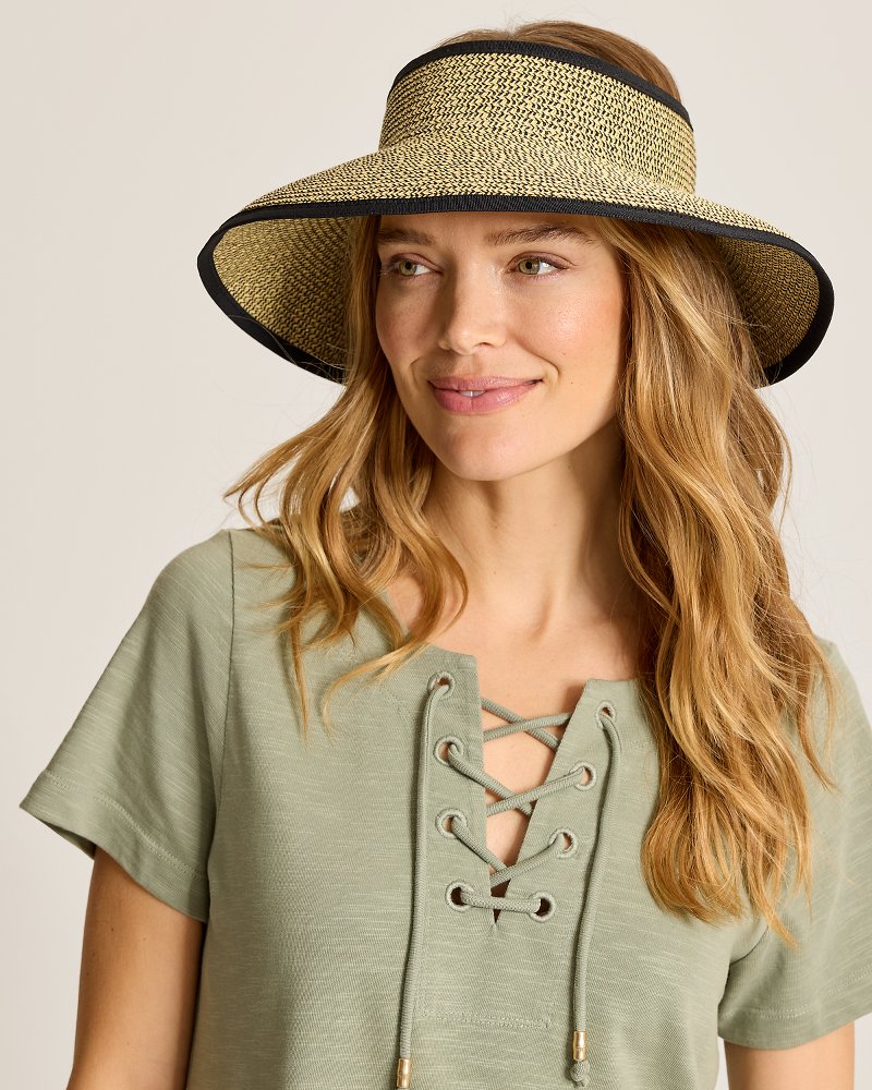 Packable Ultra-Braid Visor - Black Multi